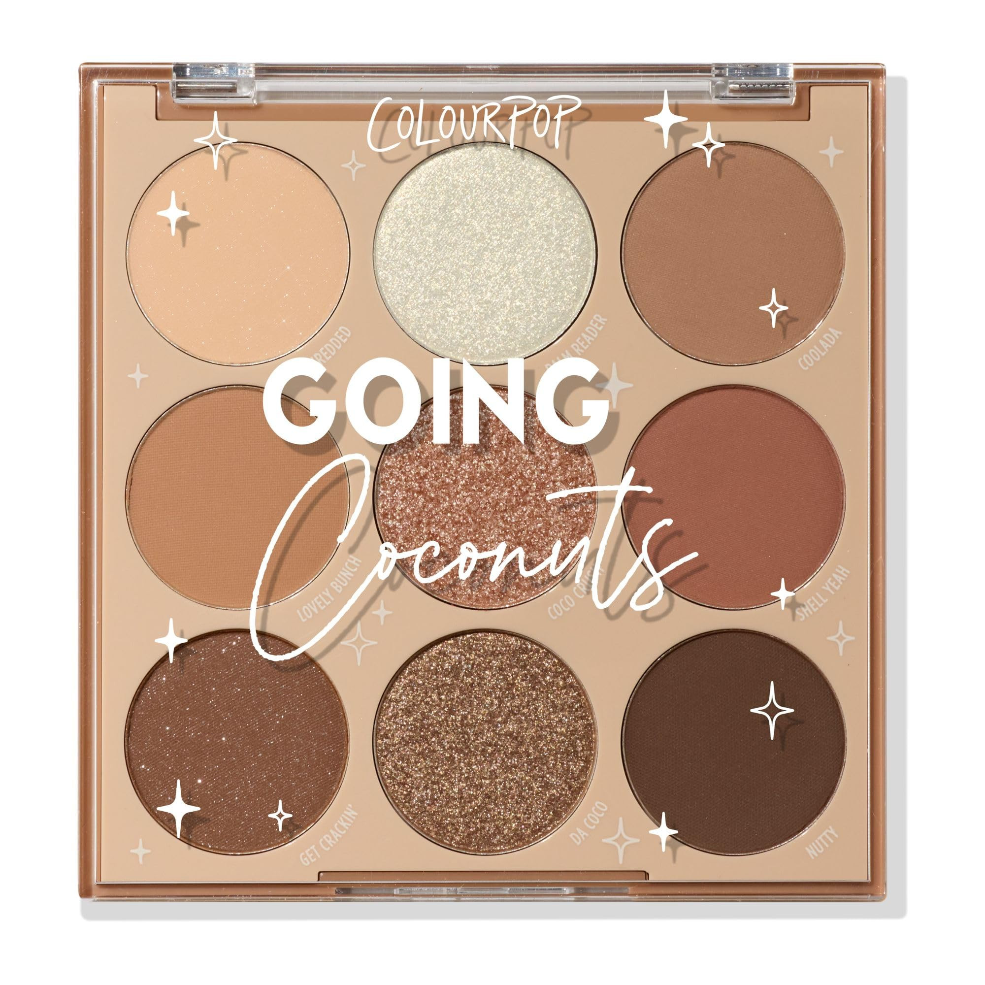 Colourpop Going Coconuts Eyeshadow Palette - Cool-Toned Neutral Eyeshadow Palette with Ultra-Velv... | Amazon (US)