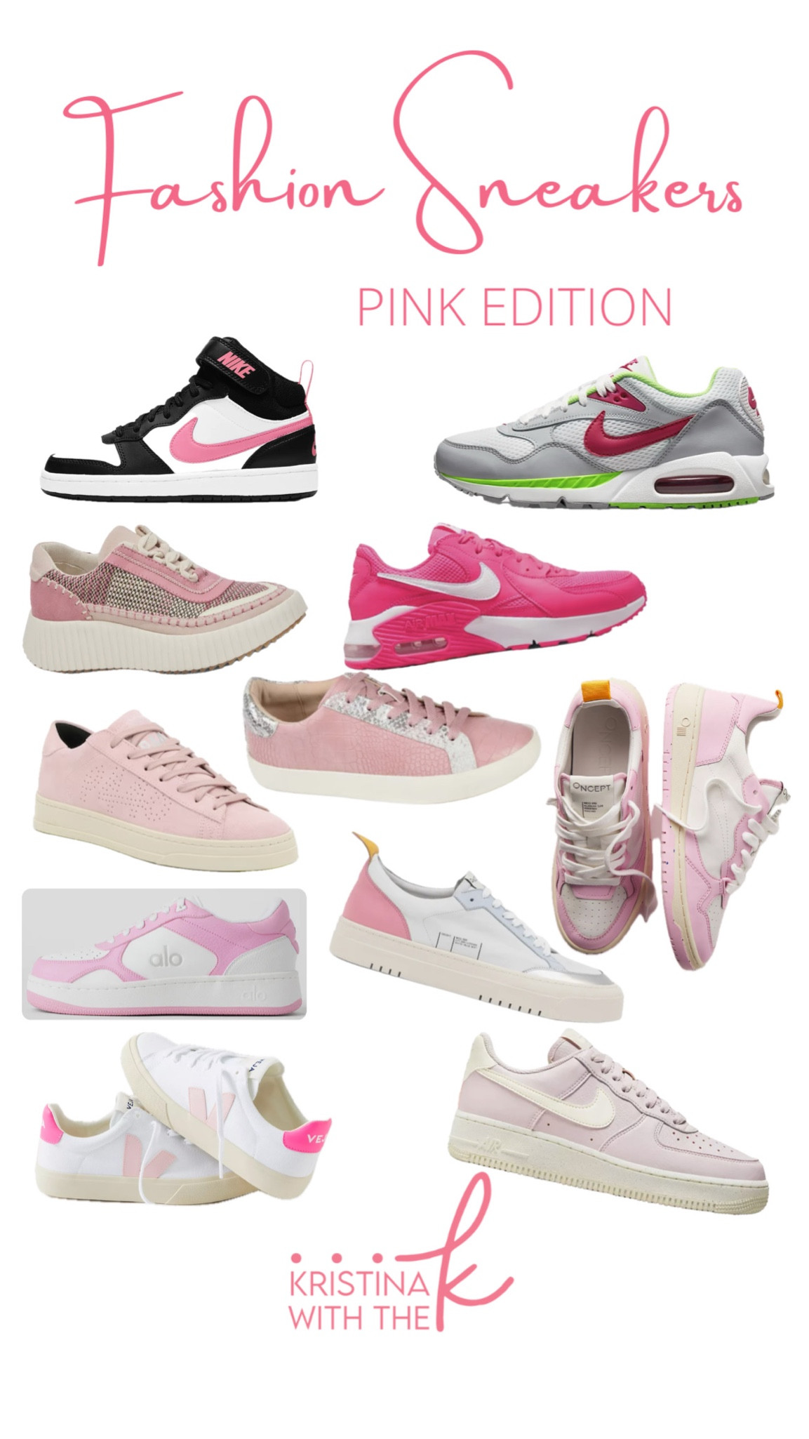 Pink fashion sneakers 💕 

Nikes. Casual shoes.

#LTKSeasonal #LTKshoecrush #LTKstyletip