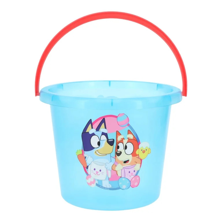 Bluey Officially Licensed Easter Basket, Plastic Bucket with Handle | Walmart (US)
