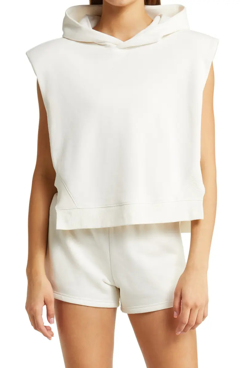 Alo Headliner Crop Sleeveless Hoodie | Nordstrom | Nordstrom