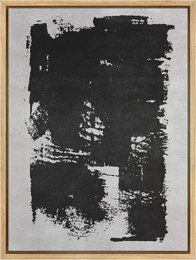 SIGNWIN Framed Canvas Wall Art Strokes Painting Abstract Brushstroke Illustrations Modern Art Min... | Amazon (US)