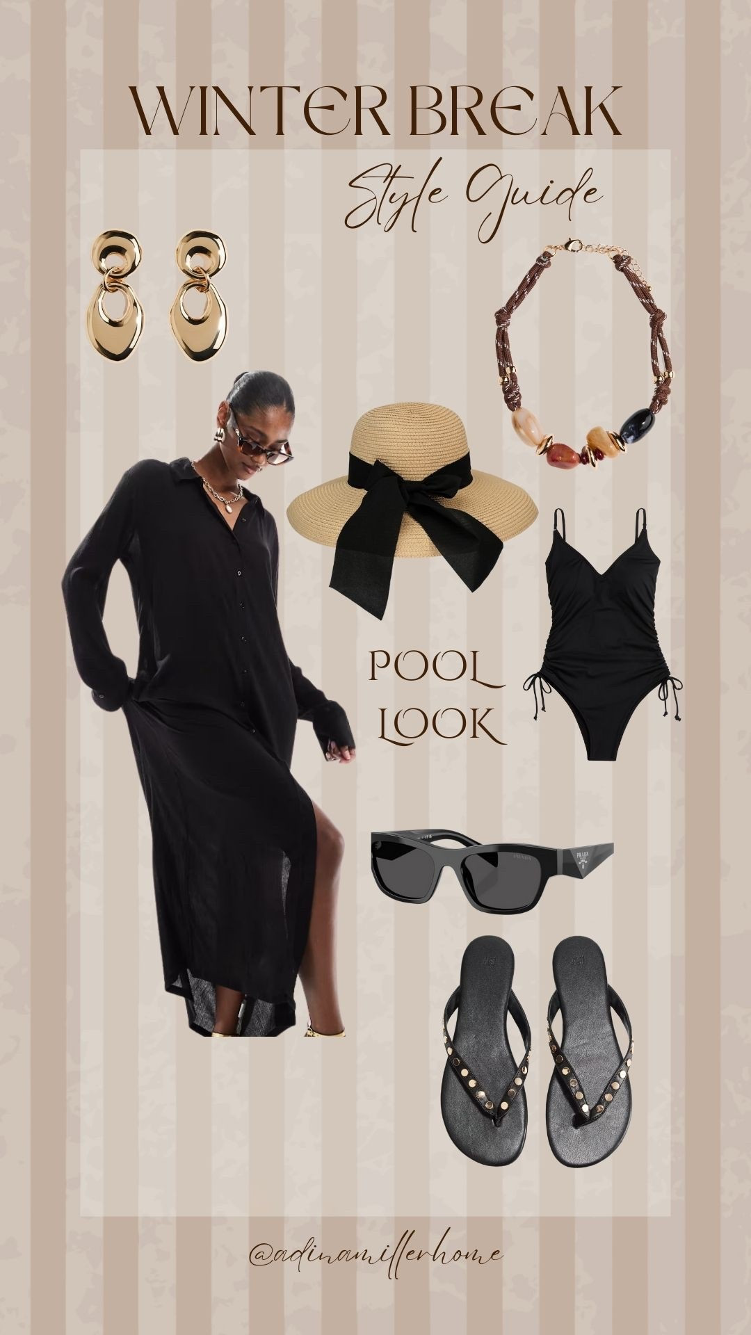 Pool day fit🖤