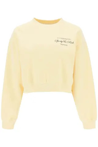 Sporty rich cropped sweatshirt | Residenza725 US