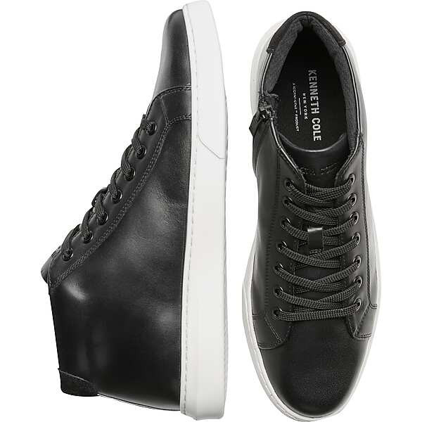 Kenneth Cole New York Men's Liam Mid-Top Sneakers Black - Size: 9.5 D-Width | The Men's Wearhouse
