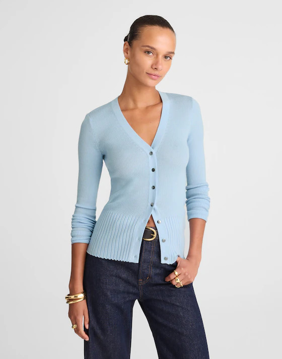 Deep V-Neck Cardigan | Madewell | Madewell