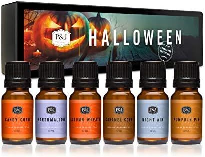 Halloween Set of 6 Premium Grade Fragrance Oils - Autumn Wreath, Pumpkin Pie, Candy Corn, Marshma... | Amazon (US)