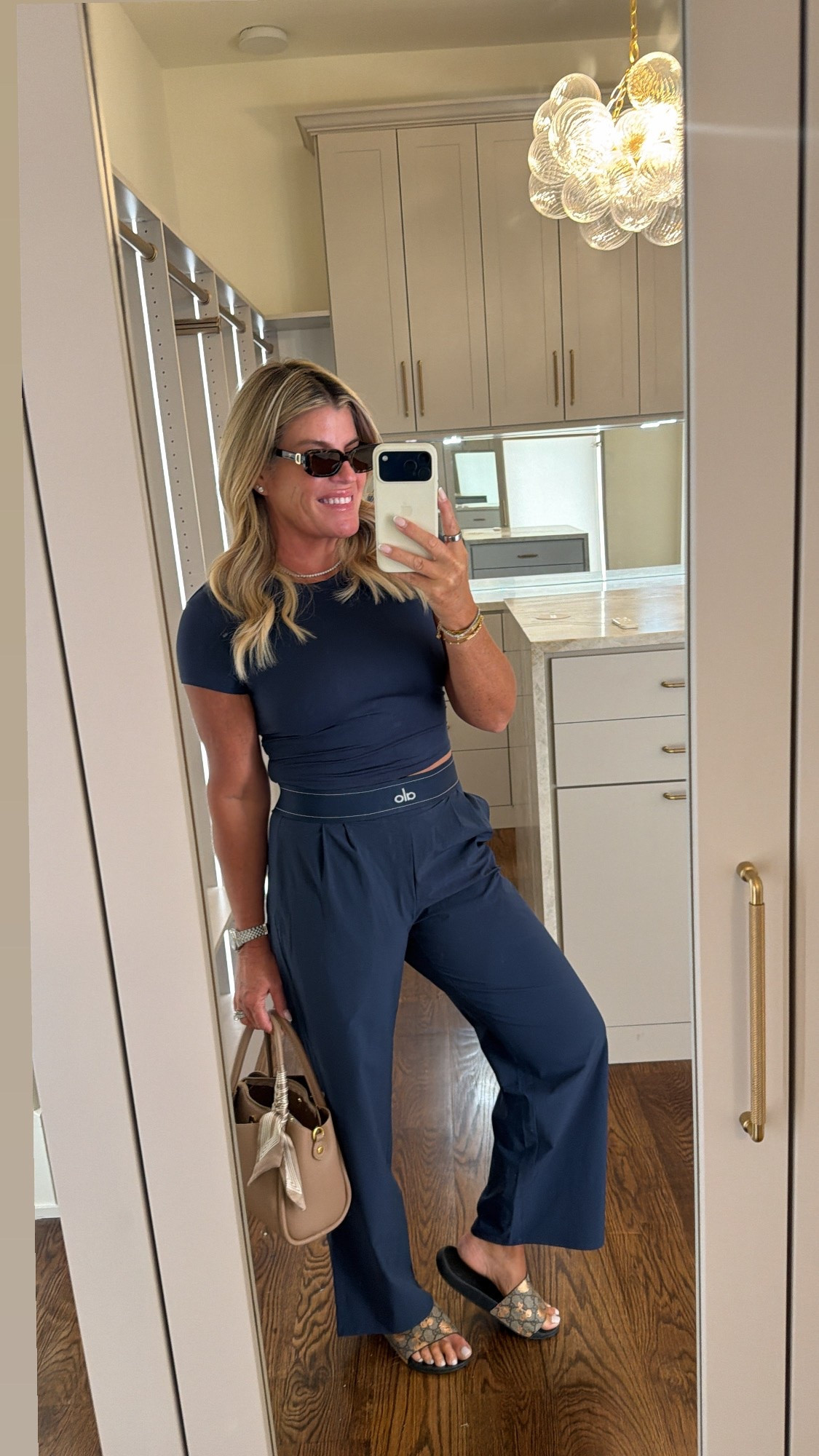 Perry casual set for workout or travel. Give me all the navy! Wearing smalls