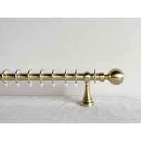 Golden Curtain Rod Rod, Metal Pole, Pole | Etsy (US)