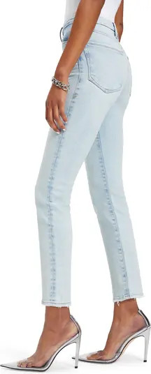 Good American Good Classic Fray Hem High Waist Skinny Jeans | Nordstrom | Nordstrom