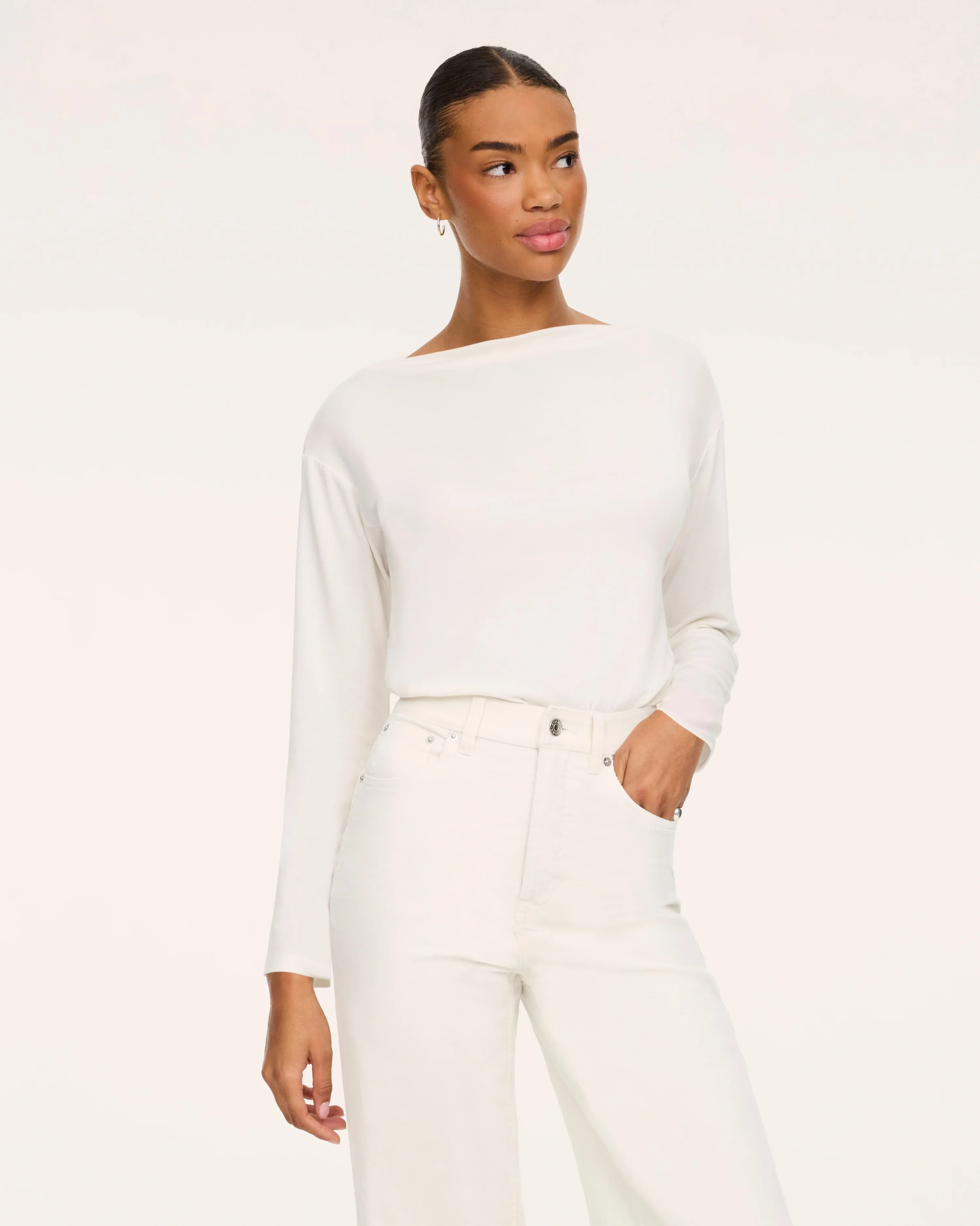 Slash Neck Long Sleeve Bodysuit | Spanx