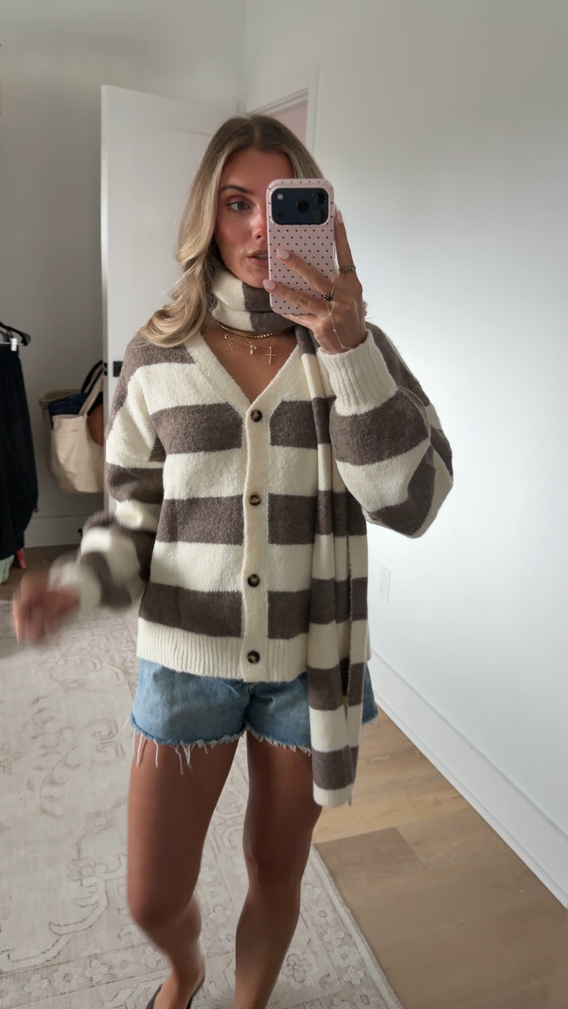 Amazon size small Tankaneo Cardigan Sweaters for Women Oversized Striped Cardigans with Scarf
V Neck Button Loose Cardigan Outerwear, Long Sleeve Knit Baggy Cute Cardigan Sweaters, 2026 Fall Winter Outfits

#LTKootd #LTKSaleAlert #LTKSeasonal