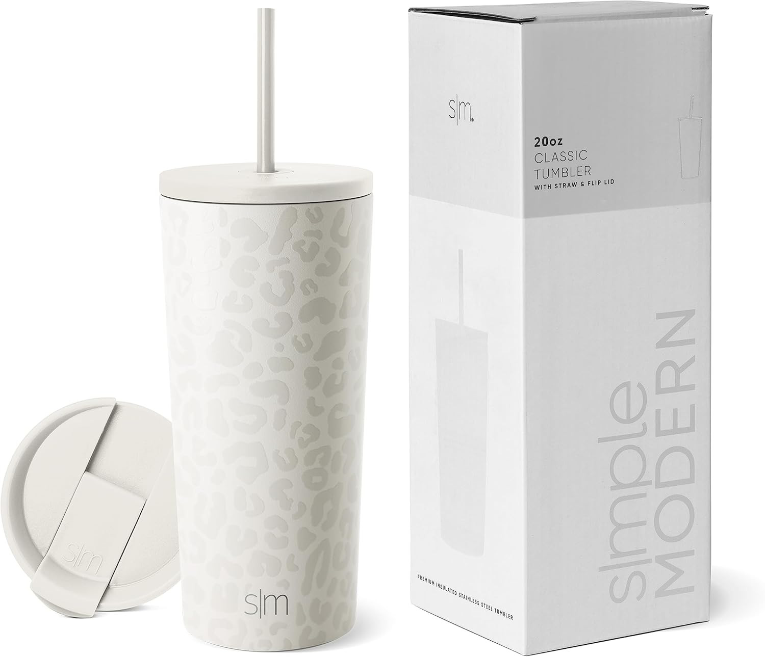 Simple Modern Insulated Tumbler with Lid and Straw | Iced Coffee Cup Reusable Stainless Steel Wat... | Amazon (US)