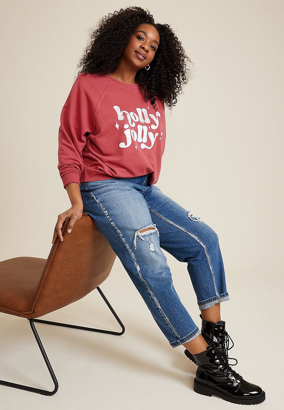 Holly Jolly Sweatshirt | Maurices