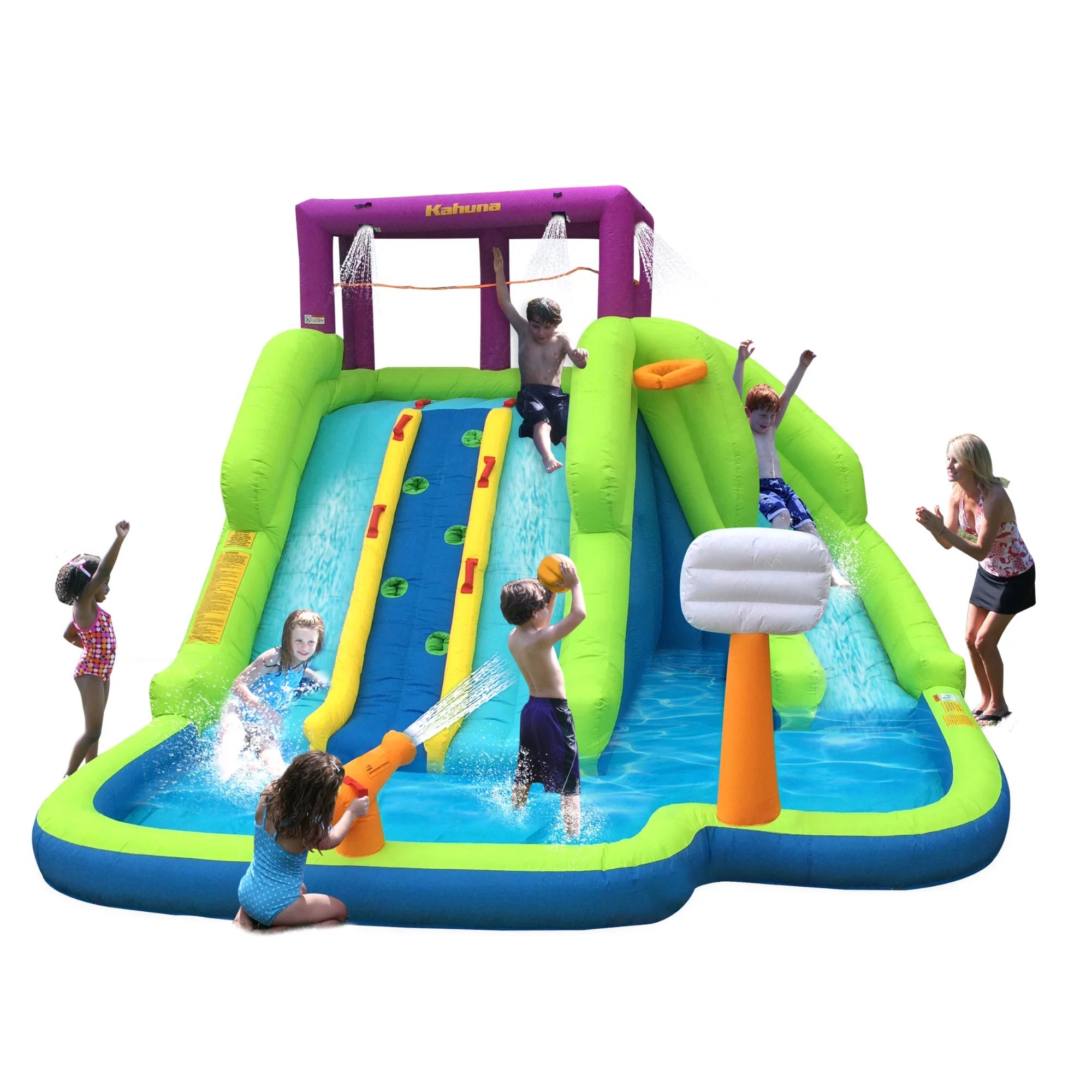 Magic Time - Triple Blast Inflatable Play Center with Water Slides | Walmart (US)