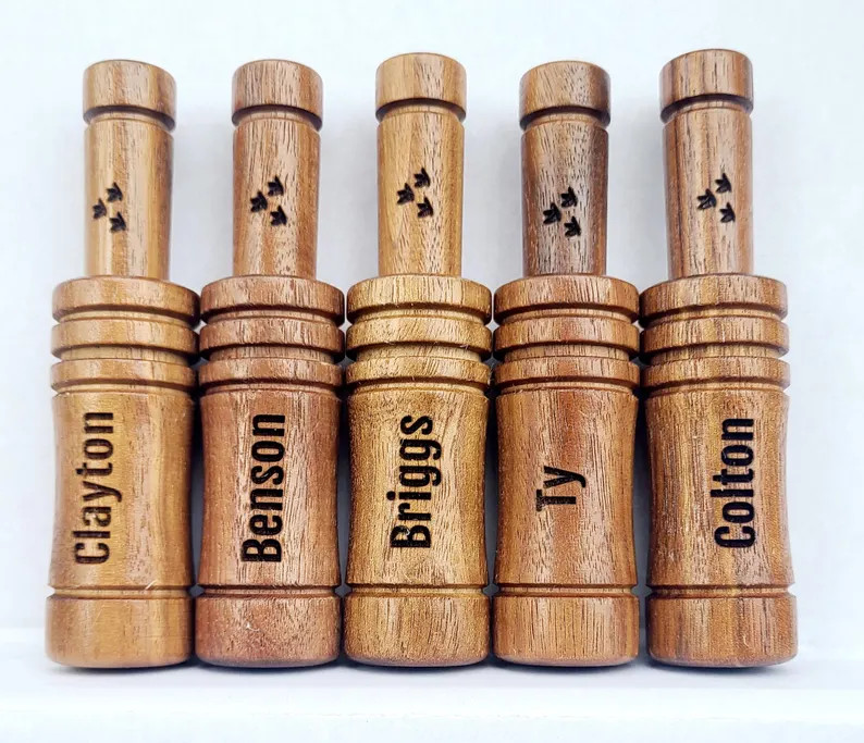 Wooden Duck Call Laser Engraved Personalized Christmas Gift for Husband Coworker Friend Family Gi... | Etsy (US)
