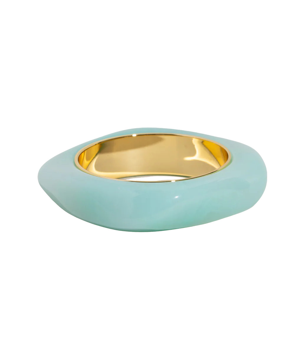 Paloma Bangle Bracelet in Mint | Over The Moon