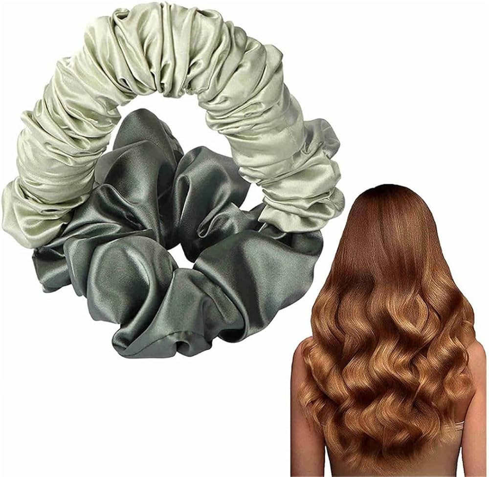 Heatless Curling Silk Scrunchies for Women Scrunchies Hair Curling Rod Headband Wavy Hair Ties,Sa... | Amazon (US)