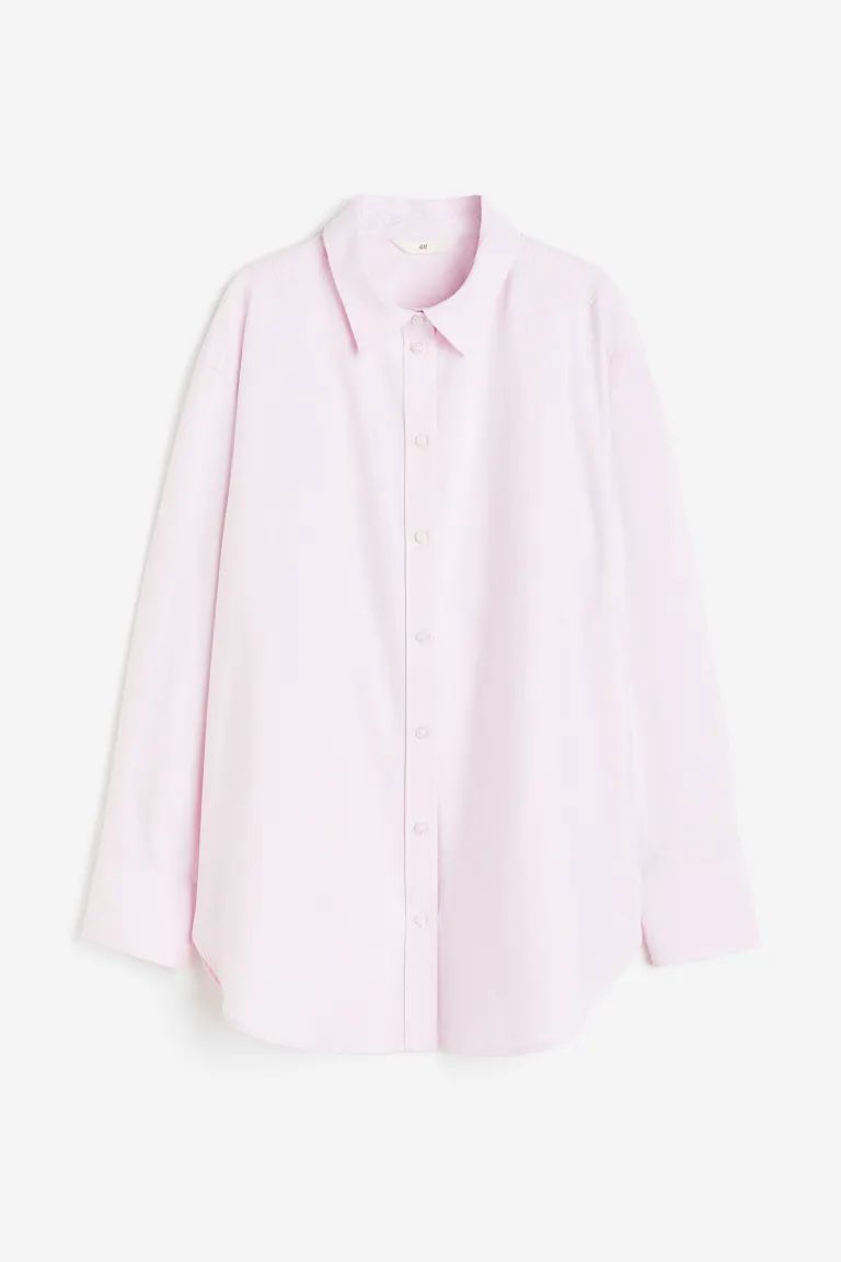 Oxford Shirt - Light pink - Ladies | H&M US | H&M (US + CA)