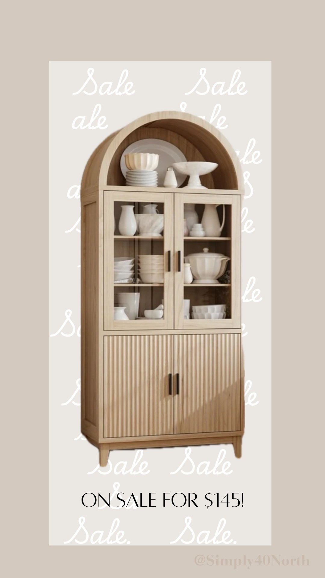 This arched cabinet was $400 but on sale for $145!  

#LTKSaleAlert #LTKHome