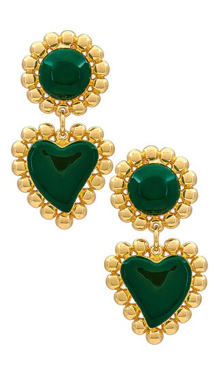 petit moments James Earrings in Metallic Gold. | Revolve Clothing (Global)