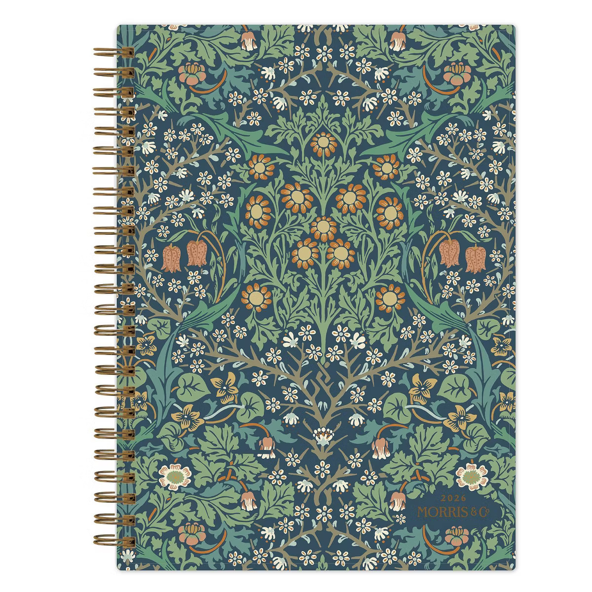 Morris & Co. by Blue Sky 5.875"x8.625" 2026 Weekly/Monthly Wirebound Planner Printed Blackthorn ... | Target
