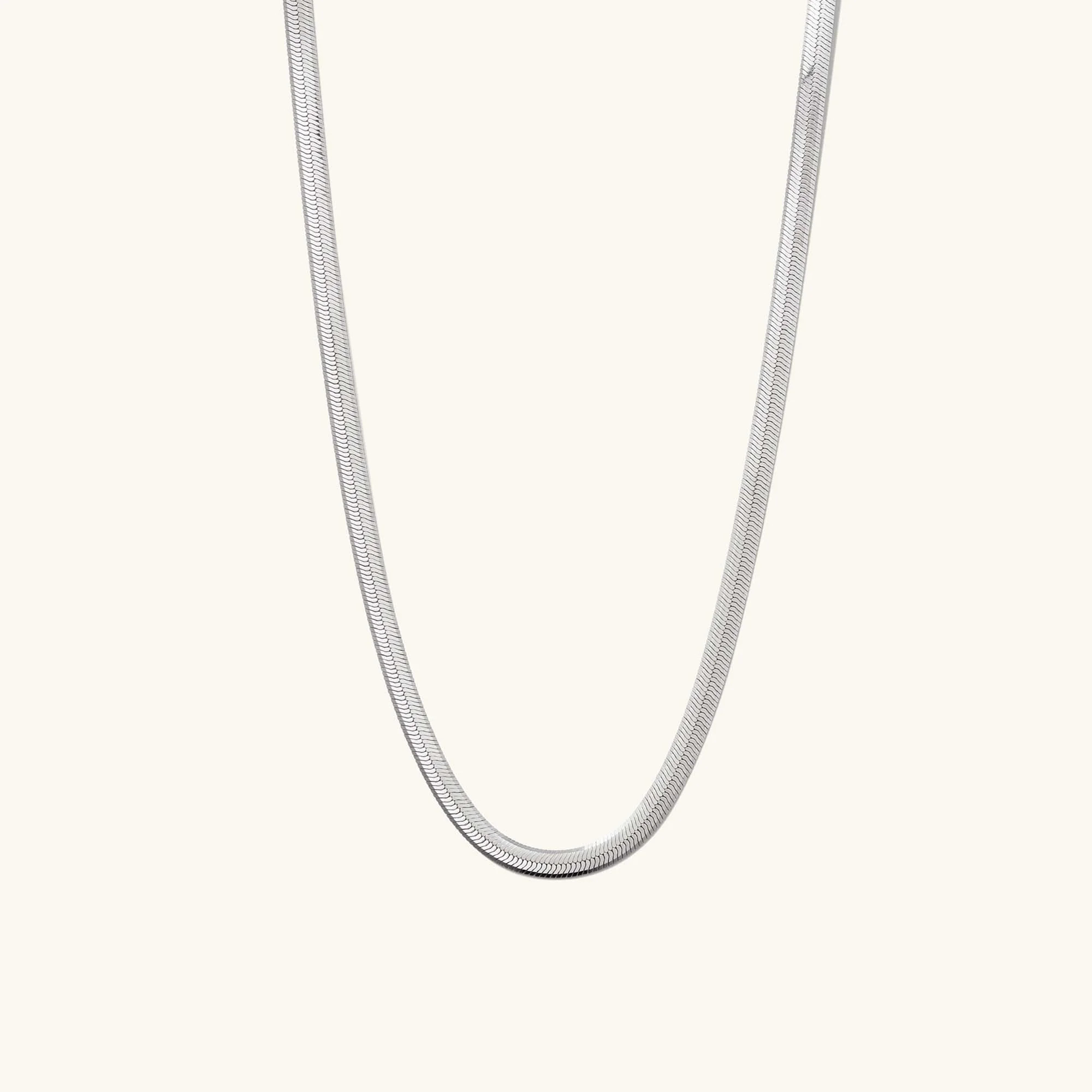Bold Herringbone Chain Necklace | Mejuri Fine Crew
