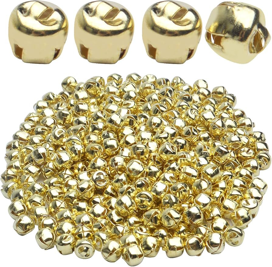 BronaGrand 300pcs Jingle Bells,6mm Craft Bells Bulk DIY Bells for Christmas Festival Decoration H... | Amazon (US)