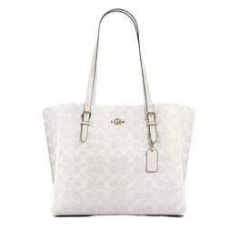Coach Women's City Tote Handbag In Signature Canvas Leather (Chalk / Glacier white) - Walmart.com | Walmart (US)