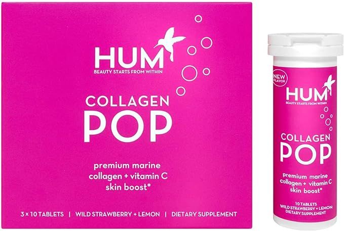 HUM Collagen Pop - Marine Collagen Drink with Vitamin C, Dissolvable Collagen Tablets for Skin Be... | Amazon (US)
