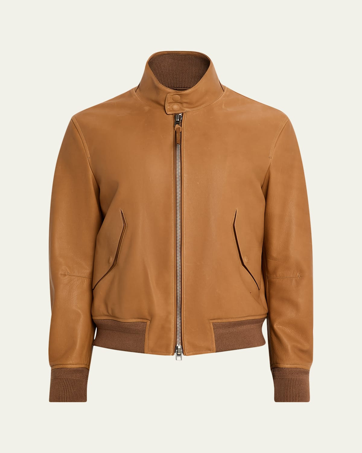 Men's Grain Leather Jacket | Bergdorf Goodman