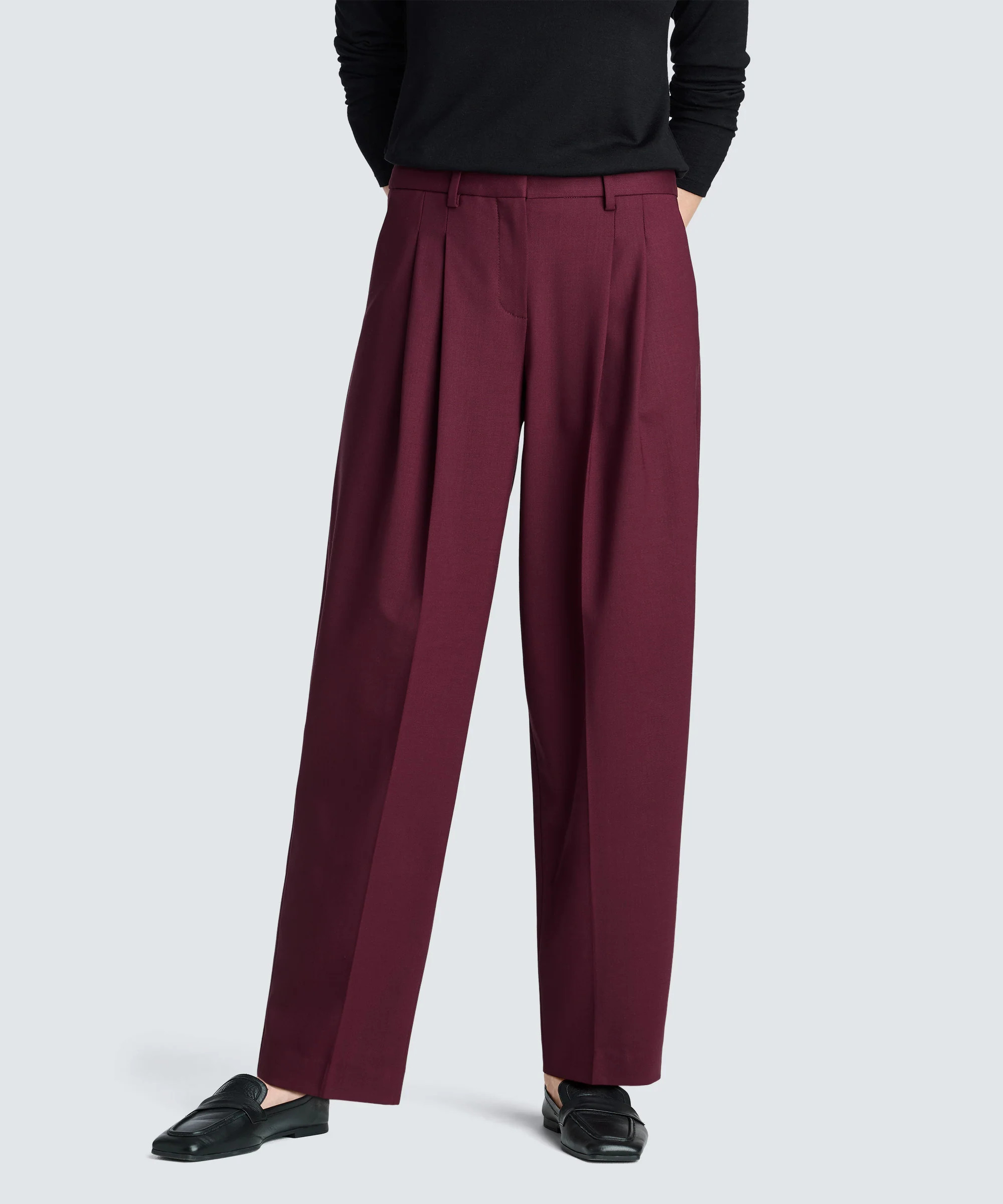Women's Wide Leg Merino Travel Trouser | Unbound Merino | Unbound Merino