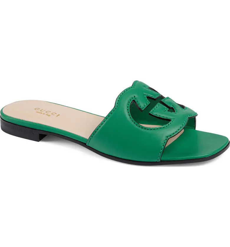Gucci Interlocking G Cutout Slide Sandal | Nordstrom | Nordstrom