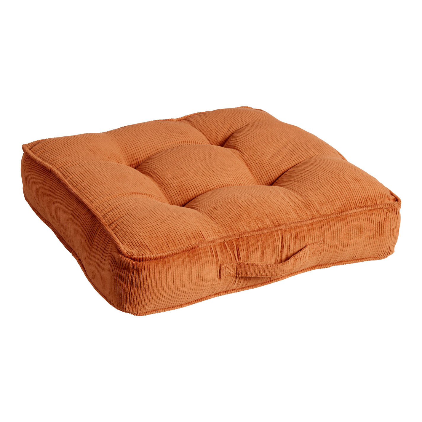 Tufted Corduroy Gusseted Floor Cushion | World Market