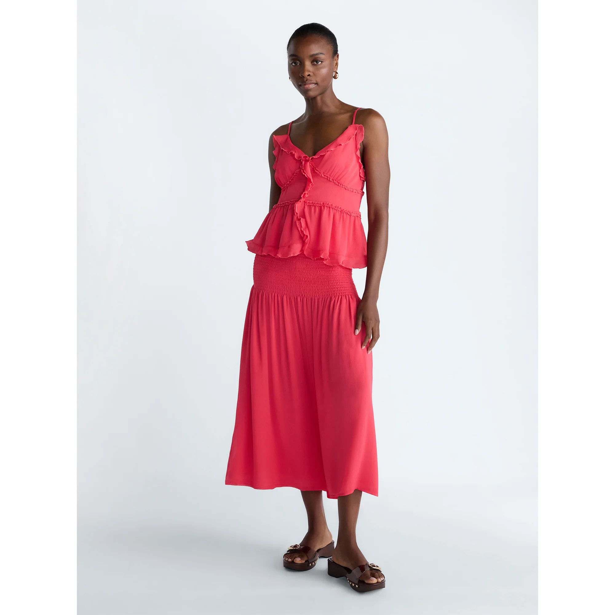 Scoop Women’s and Women’s Plus Smocked Maxi Skirt, Sizes XS-4X | Walmart (US)