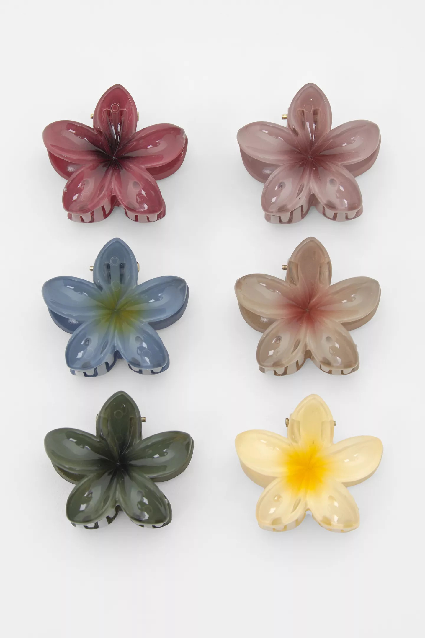 Pack of hibiscus flower hair clips | PULL and BEAR UK