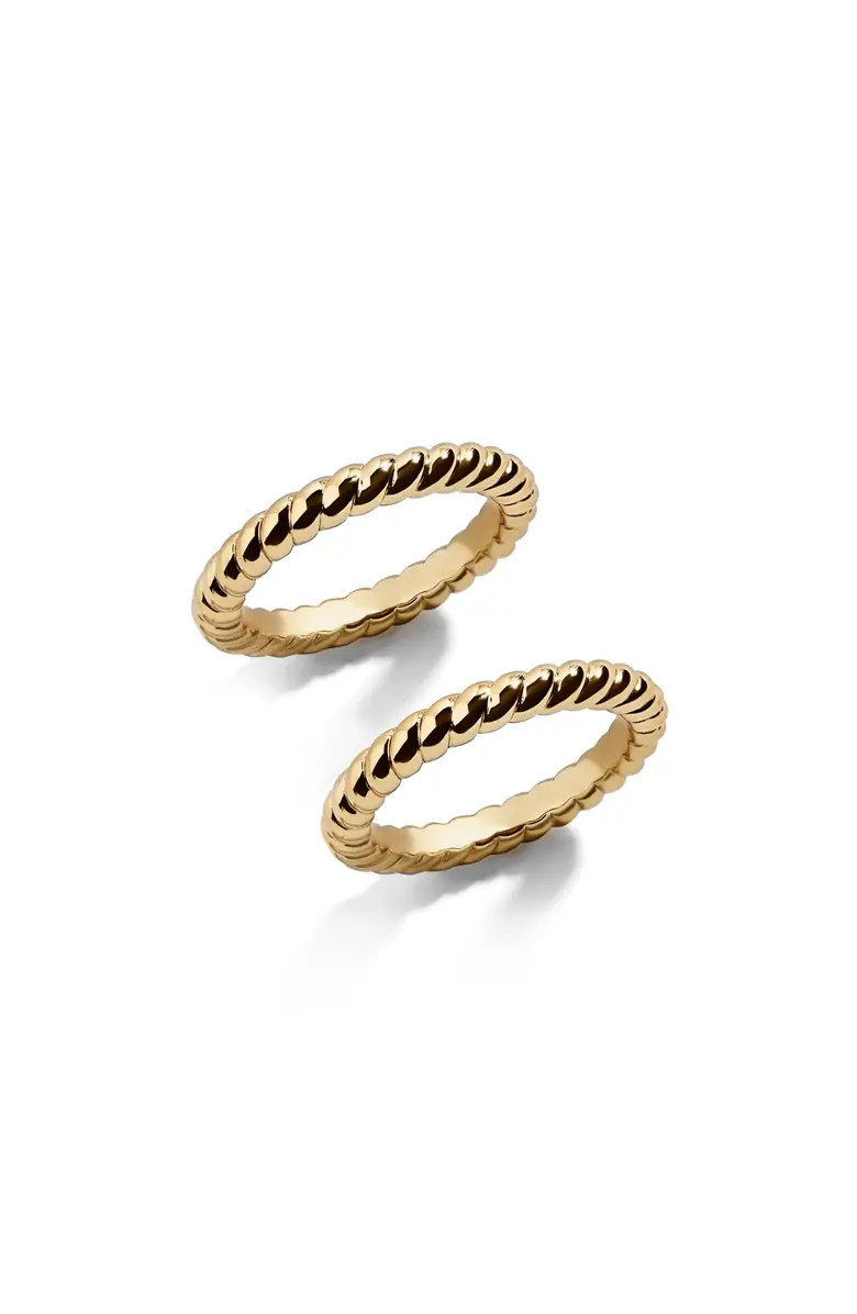 BaubleBar Twist Stacking Ring | Nordstrom | Nordstrom