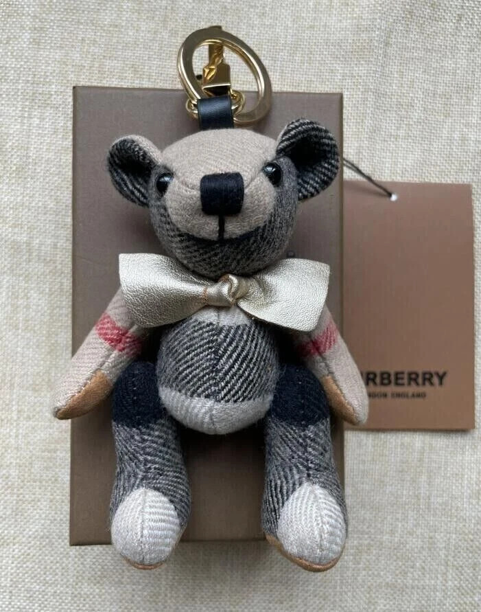 AUTH BURBERRY THOMAS BEAR TEDDY BACKPACK BAG CHARM KEY RING CHAIN-RED | eBay US