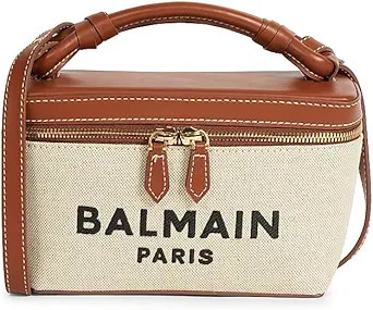 Amazon.com: Balmain, B-Army Canvas & Logo Vanity Case, Naturel : Luxury Stores | Amazon (US)