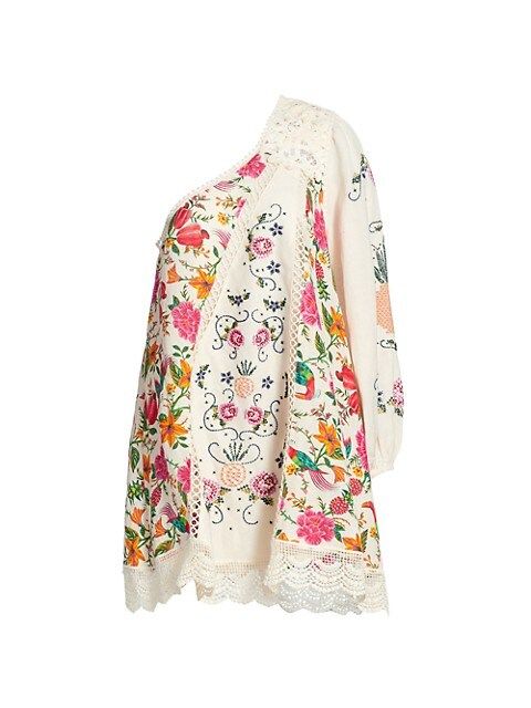 Toucan's Garden One-Shoulder Printed Dress | Saks Fifth Avenue