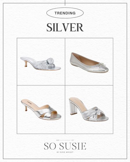 Metallic shoes of any kind are super versatile, and definitely worth adding to your shoe collection - try a silver shoe for something trendy and cool!

#LTKSeasonal #LTKover40 #LTKshoecrush