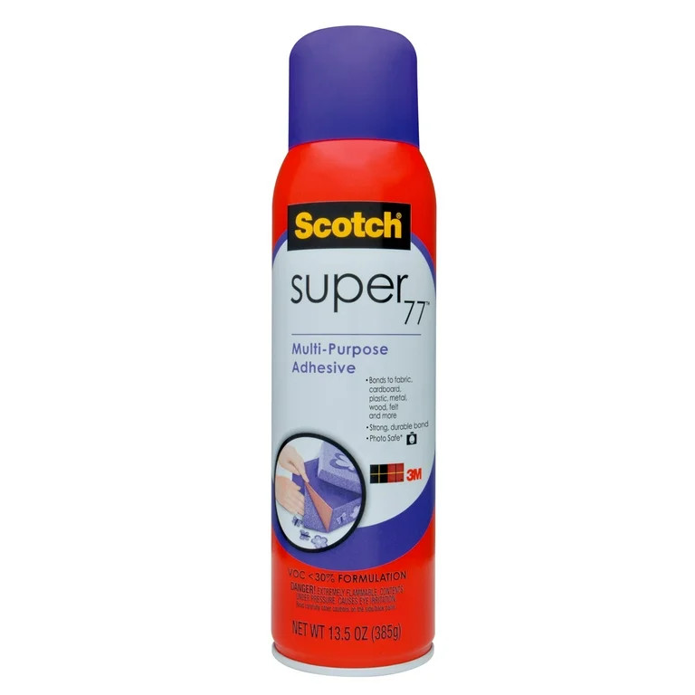 Scotch Super 77 Multi-Purpose Spray Adhesive, 13.5 Oz. | Walmart (US)