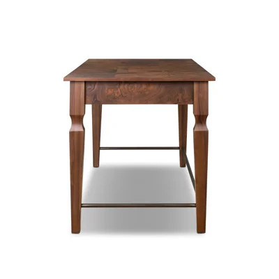 Galvin Desk-Walnut Burl | Wayfair North America