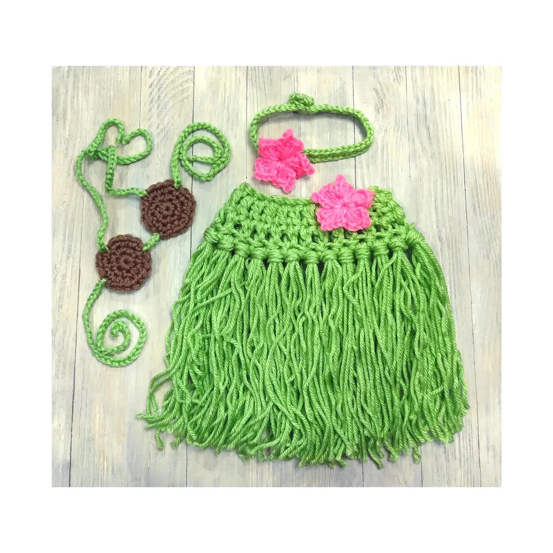 Baby Girl Hawaiian Outfit, Luau First Birthday Costume, Hula Dancer Outfit, Baby Coconut Bra, Gir... | Etsy (US)