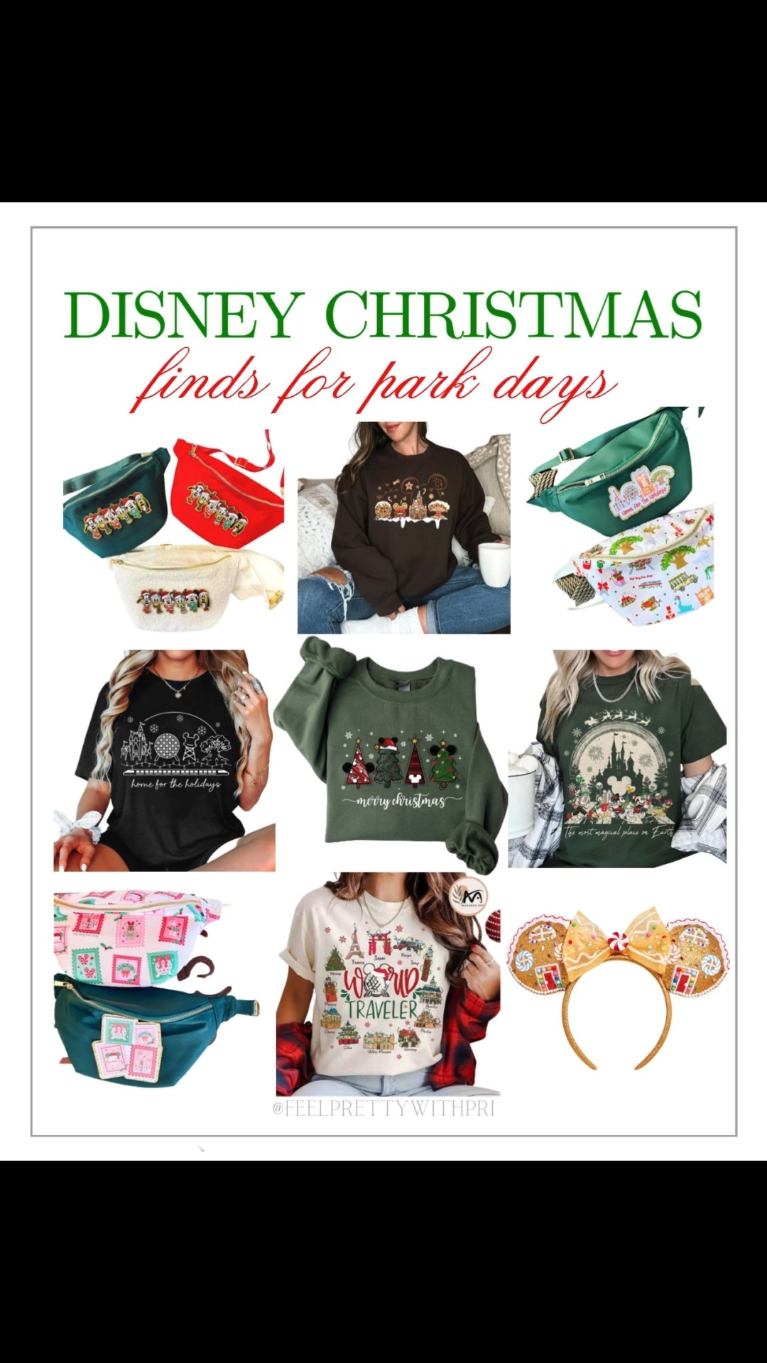 Celebrate the holidays with Disney-inspired outfits made for magical park days. From festive Mickey shirts and comfy Christmas sweatshirts to Disney Fanny packs and matching accessories, every piece adds holiday charm and seasonal fun. Explore Disney holiday fashion, Christmas outfit inspiration, and park day outfits that capture magical winter style and joyful Disney Christmas energy.  Disney style, Disneyland, Walt Disney world, Epcot, Magic kingdom, Hollywood studios, animal kingdom 

#LTKStyleTip #LTKHoliday #LTKGiftGuide