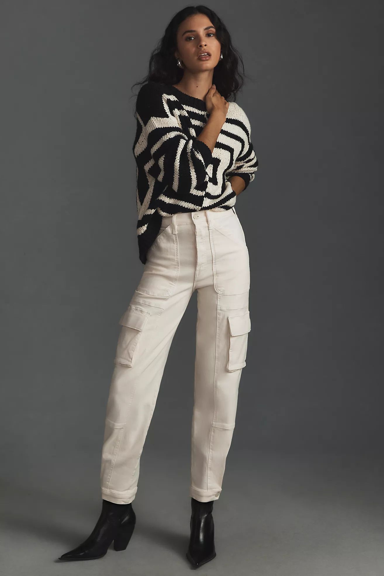 MOTHER The Curbside Cargo Flood Jeans | Anthropologie (US)