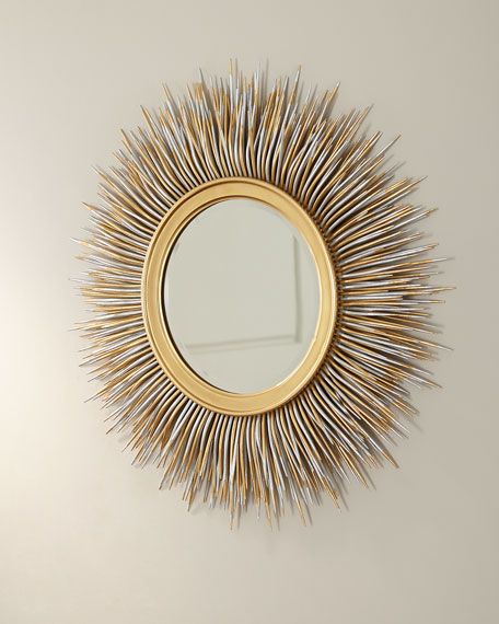 Metallic Porcupine Mirror | Horchow