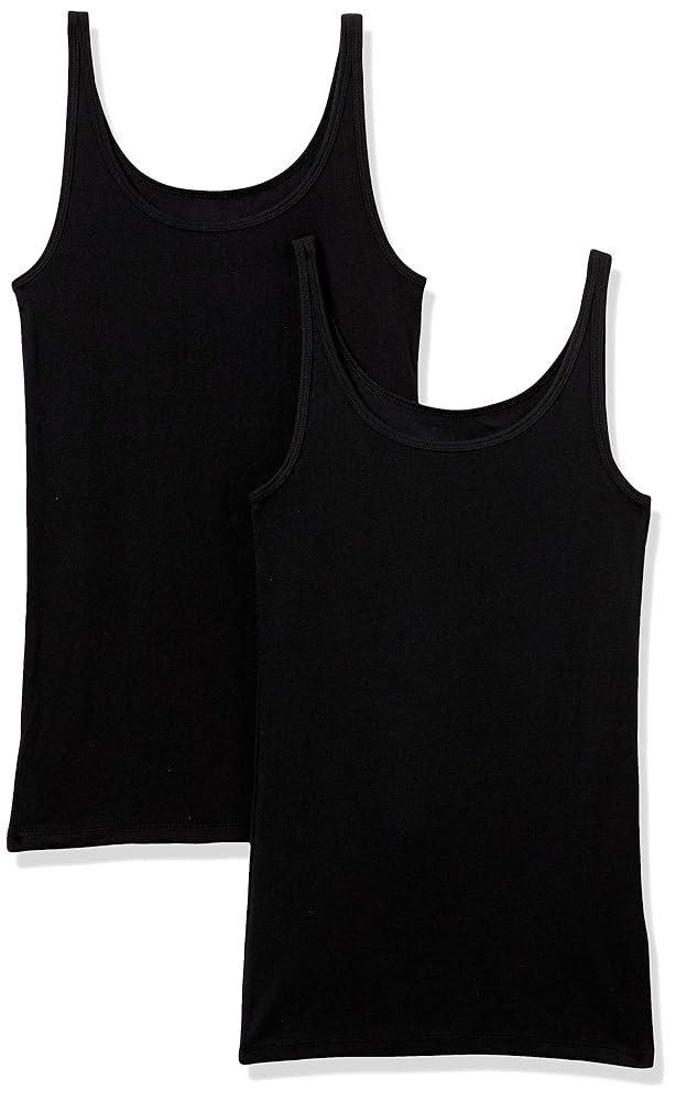 Amazon Essentials Women's Slim-Fit Thin Strap Tank Top, Pack of 2 | Amazon (US)