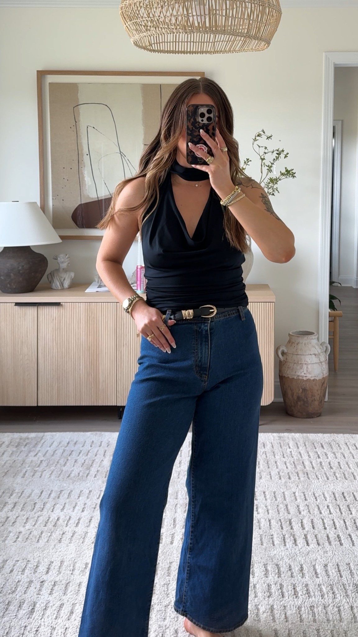 Wearing a M in the top and a 6 in jeans. Jeans run TTS. 
Abercrombie open back top. Abercrombie fashion. Abercrombie girls night out outfit. 

#LTKStyleTip #LTKSeasonal #LTKFindsUnder50