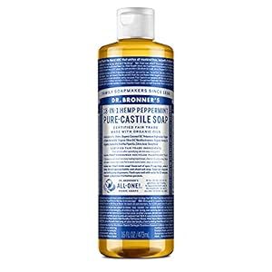 Dr. Bronner's - Pure-Castile Liquid Soap (Peppermint, 8 ounce) - Made with Organic Oils, 18-in-1 ... | Amazon (US)