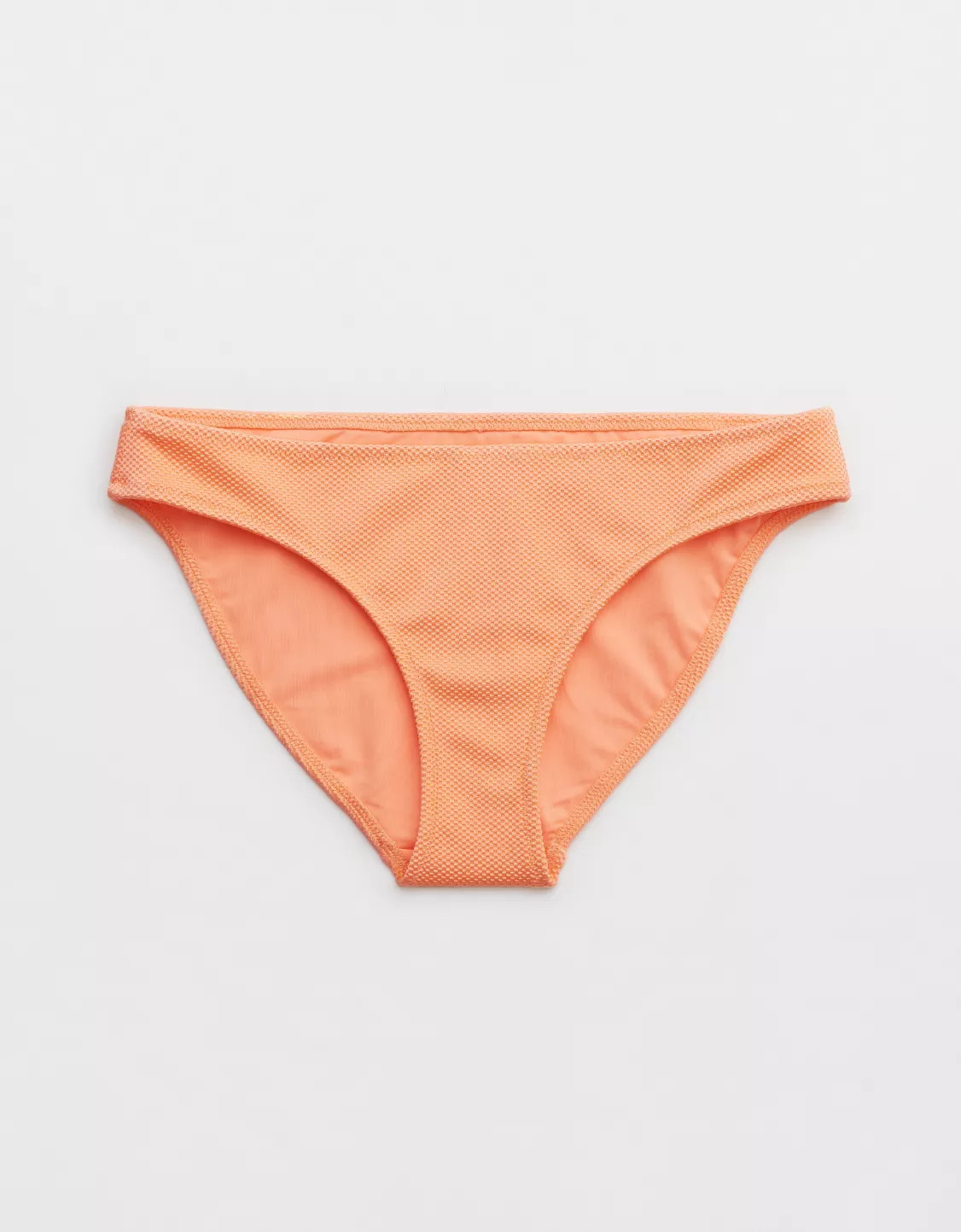 Aerie Shine Pique Full Coverage Bikini Bottom | Aerie